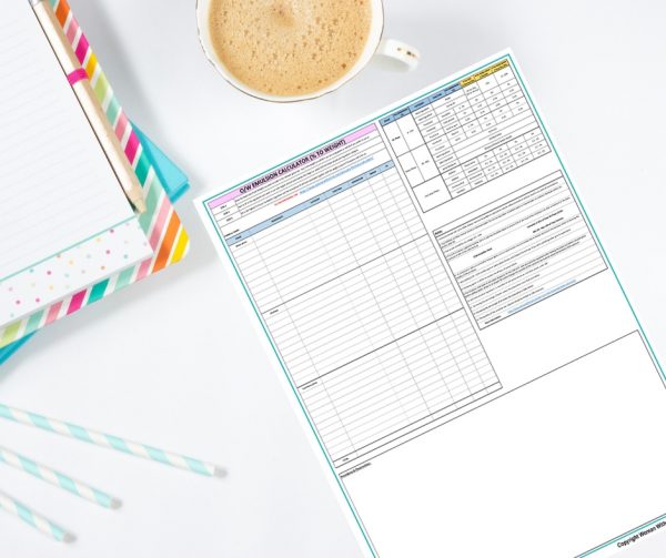 Emulsion Calculator Excel and PDF