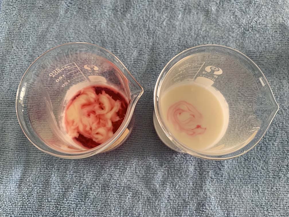 WO and OW emulsion comparison step 4